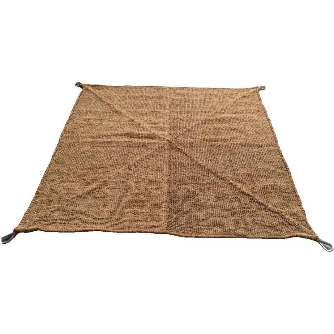 schattentuch quadratisch 5x5 meter langlebige und stilvolles sonnensegel aus kokosfaser effektiver sonnenschutz und wasserdurchlaessig fuer terrasse oder garten 20 kilo