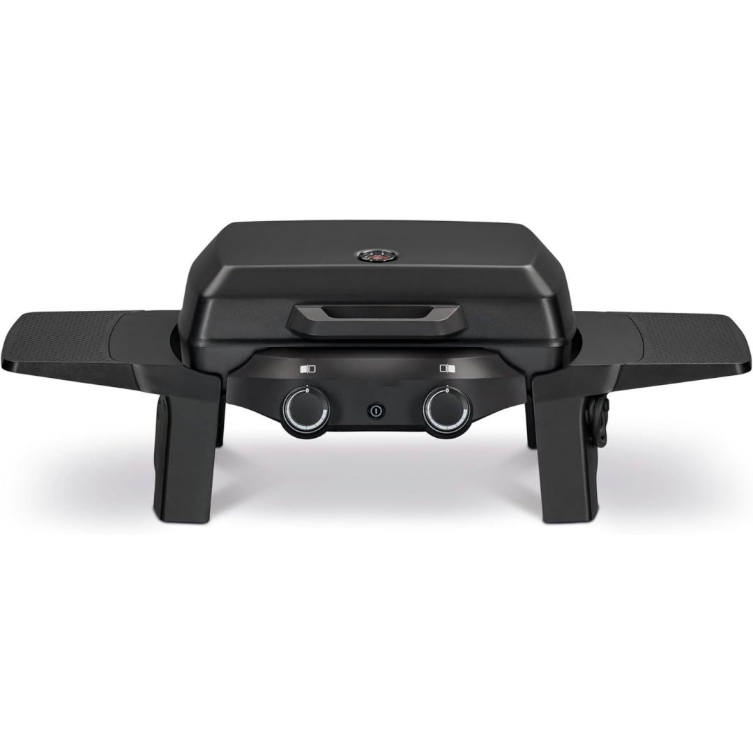 tischgrill emaillierter gussrost abnehmbare seitenablage elektrogrill tragbarer kompaktbarer elektrogrill balkongrill 9718 schwarz