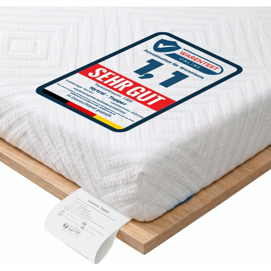 topper 140x200cm h3h4 75 cm gel memory schaum matratzentopper waschbar atmungsaktiv matratzen topper fuer boxspringbett schlafsofa wohnwagen oeko-textil standard 100 wendefunktion atmungsaktiver bezug sicherer halt pflegeleicht