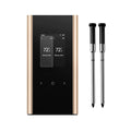 sync gold fleischthermometer kabellos mit 2 schlanke sonden ki app smart grillthermometer kabellos mit 6 sensoren 10x staerkeres signal 0,3c genauigkeit aluminium basis ipx8 wasserdicht