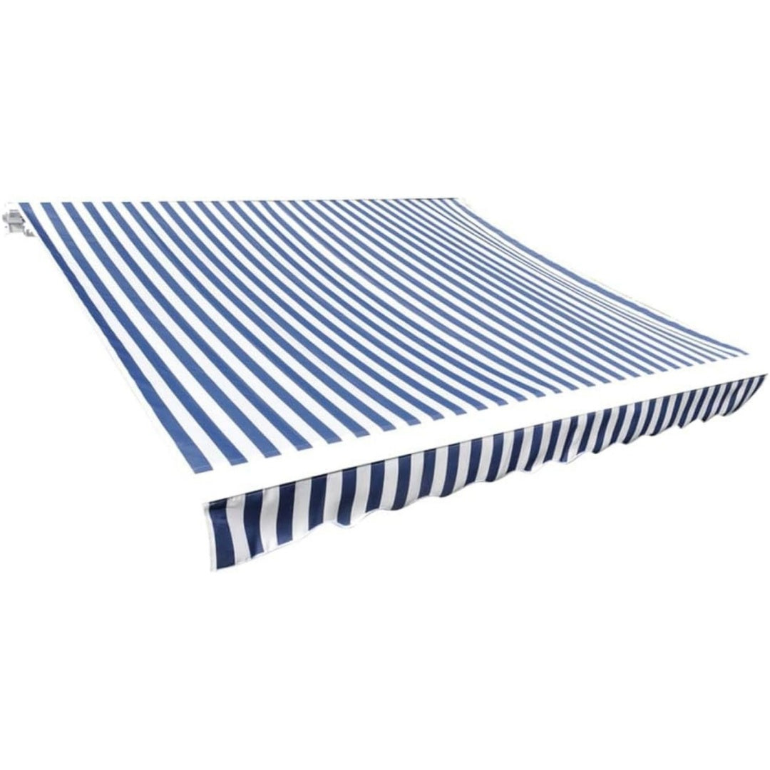 markisenstoff sonnenschutz markisentuch blau weiss 32,5 m ohne rahmen