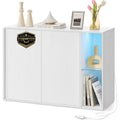 home sideboard snapsemble fernseher-schrank mit lichtemittierende diode-beleuchtung aufbewahrungsschrank wohnzimmer verstellbare ablagen modern basic schneeweiss kadin kollektion bbk372w01