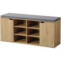 schuhschrank mit sitzkissen 103 x 48 x 30,5 cm sonoma 1592813